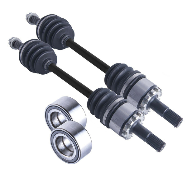 Kawasaki Brute Force Front Cv Axles & Wheel Bearings Set Irs