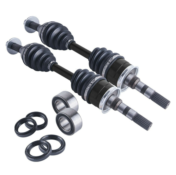 Kawasaki Bayou Front Cv Axles & Wheel Bearings Set 300 / 400