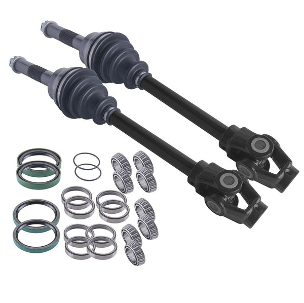 Polaris Atv Front Cv Axles & Wheel Bearings Set