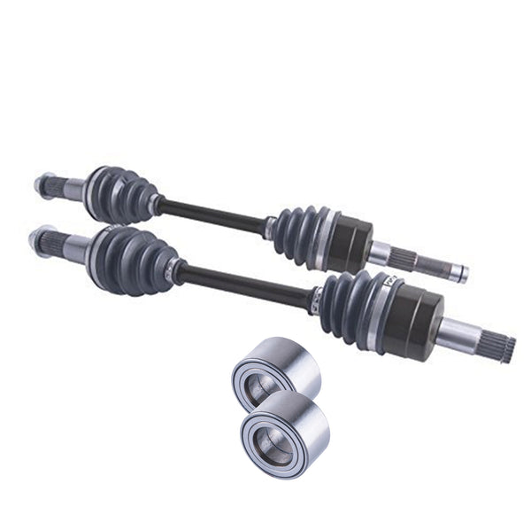 Yamaha Grizzly Front Cv Axles & Wheel Bearing Set 660 2003 2004 2005 2006 - 2008