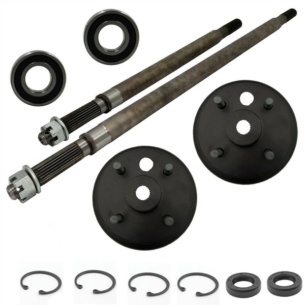 E-Z-Go Rear Axle And Brake Hub Drum Assembly Kit Electric / Gas 2 Cycle