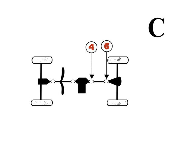 Can Am Outlander 400 Rear Driveshaft U-Joint Set 715900183