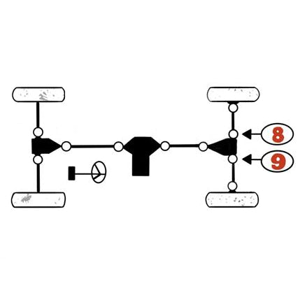 Polaris Sportsman / Diesel / Worker / Xplorer Rear Axle U-Joint Set 1590256