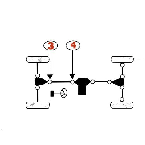 Kawasaki Mule 610 / SX Front Or Rear Driveshaft U-Joint Set 49050-1002