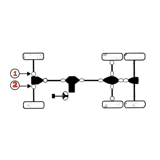 Polaris Atv / Utv Front Axle U-Joint Set 1332903 2202015 2203703 3260104
