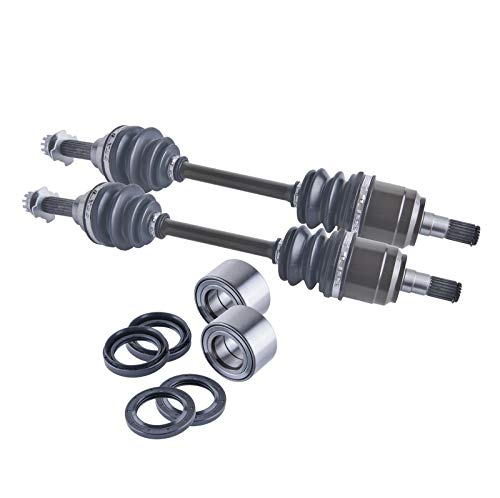 Suzuki King Quad Front Cv Axles Wheel Bearings & Seals Set