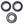 Honda TRX250 Recon TRX250X Rear Axle Carrier Bearing & Seal Kit