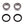 Arctic Cat 400 454 500 Non Fis Rear Axle Bearings And Seals