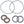Honda Trx 250R 250X 300X 300Ex 400Ex 400X Rear Axle Carrier Bearing & Seal Kit