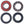 Yamaha 250 Beartracker 350 Big Bear Rear Axle Carrier Bearing & Seal Kit