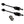 Honda Pioneer 1000 LTD/Deluxe Front Axles and Wheel Bearing Set