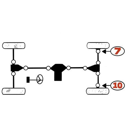 Suzuki Quadrunner Lt-4Wd Rear Outer Axle U-Joint Set
