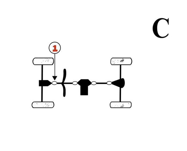 Suzuki King Quad Front Driveshaft U-Joint Set 450 / 500 / 700 / 750