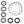 Yamaha Yfz450 Raptor 700 Rear Axle Carrier Bearing & Seal Kit