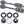 Yamaha Rear Cv Axles & Differential Seal Kit Grizzly 550 / 700