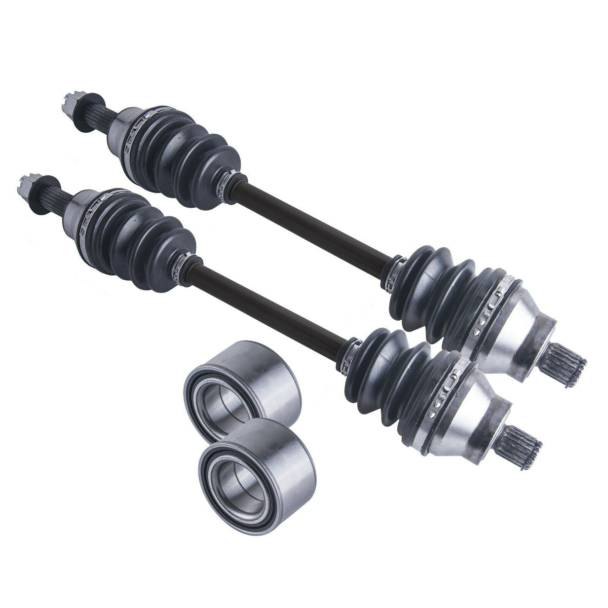 Polaris Sportsman / Hawkeye Rear Cv Axles & Wheel Bearings Set 300 / 4