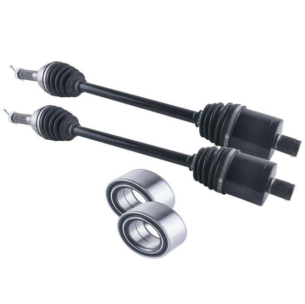 Polaris Ranger / Brutus Hd Rear Cv Axles & Wheel Bearings Set