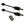 Honda Pioneer 1000 LTD/Deluxe Front Axles and Wheel Bearing Set