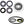 Can Am Outlander 6X6 Middle Differential Bearing & Seal Kit 650