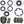 Polaris RZR XP 1000 Front Differential Rebuild Kit 1333538 1333791 1334181 1337144