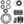Polaris Front Differential Rebuild Kit 1333877 1334141 1334183 1334305 1334363
