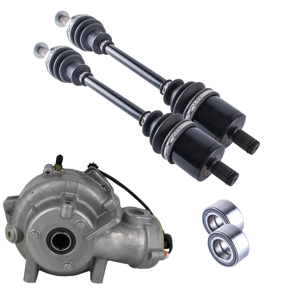 Polaris Ranger 400 500 800 MidSize Front Differential Axles & Wheel Be ...