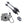 Polaris General XP Front Differential Axles & Wheel Bearings Bundle