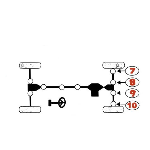 Kawasaki Mule Rear Axle U-Joint Set