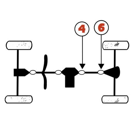 Yamaha Atv / Rhino / Yxz1000 Front Driveshaft U-Joint Set 5Gt-46187-00-00