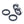 Suzuki Front Wheel Bearings & Seals Quv 620 K9204-91513 K9204-53707