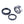 Honda Front Wheel Bearing & Seals Trx 350 / 400 91256-Hc5-003