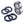 Honda Front Wheel Bearings & Seals Kit Trx 400 / 450 / 500 / 650